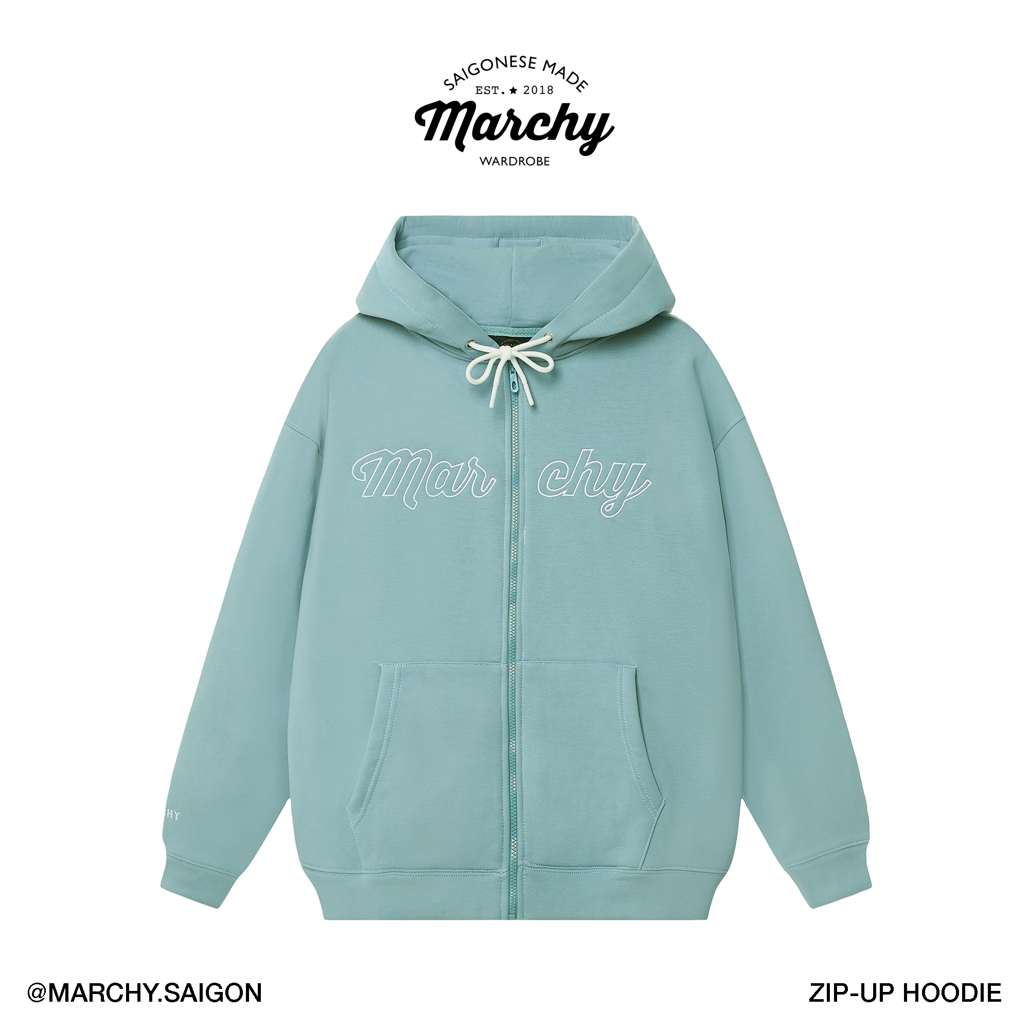 [nhập lazsohot2- giảm 20% đơn 199k|marchy - zip-up hoodie - áo khoác