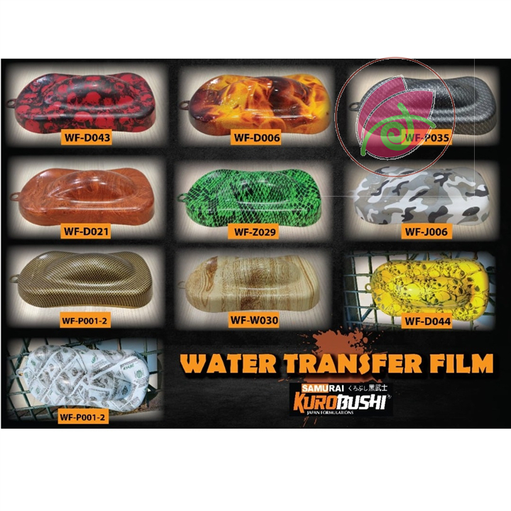 Film chuyển nước samurai water transfer film, chai kích hoạt WF05