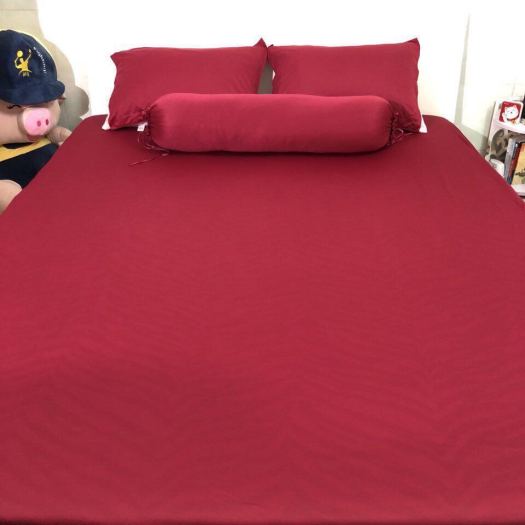 Drap Ga Nệm Thun Lạnh HQ Cực Kì Mịn Mát Bộ Ga Trải Giường Vỏ Gối Drap Nệm Grap Giường