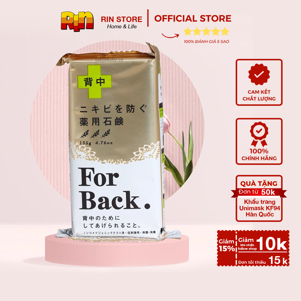Xà phòng pelican for back medicated cải thiện mụn lưng và cơ thể - hàng nội địa nhật bản rin store