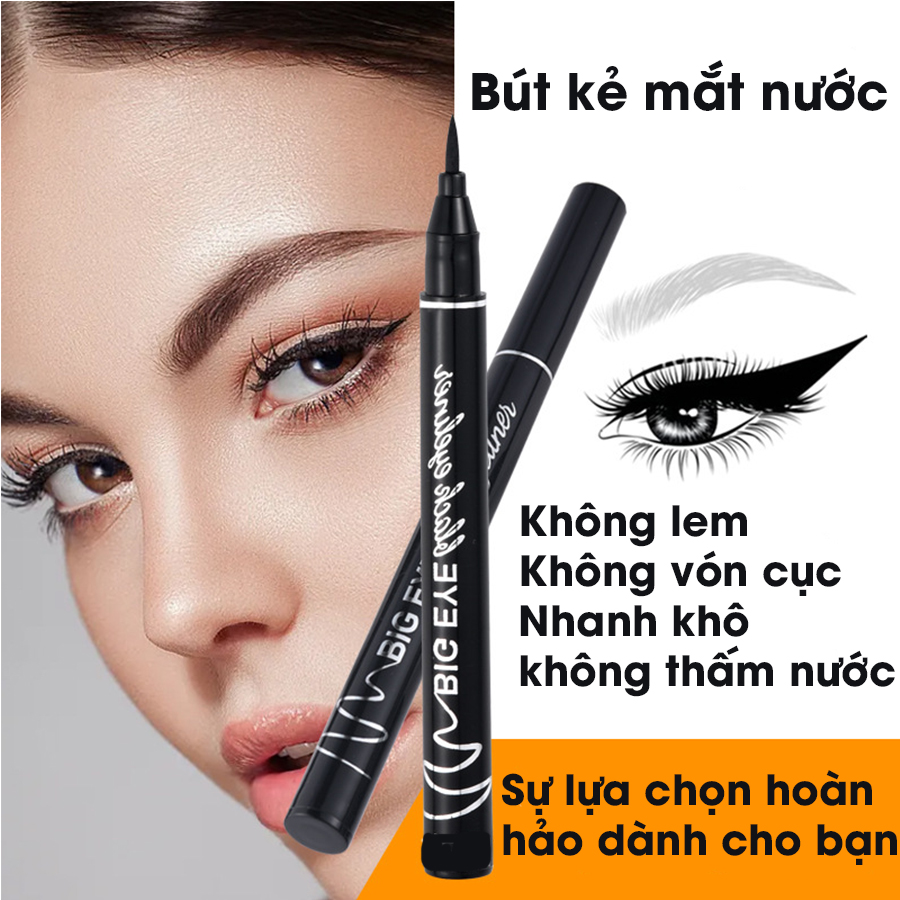 Bút Kẻ Mắt nước không trôi BIG EYE không thấm nước nét mảnh không lem