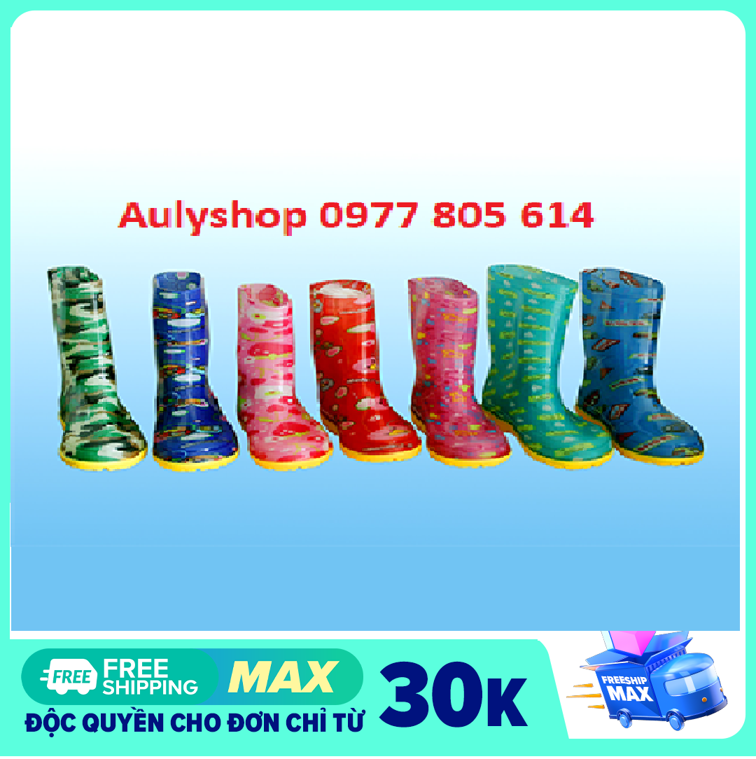 Ủng trẻ em size 26-40 nhiều màu đế cứng, ủng đi mưa cho trẻ em