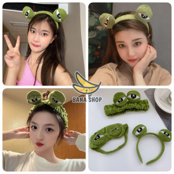 Băng đô cài tóc hình ếch xanh Pepe sad frog siêu bựa dành cho vozer