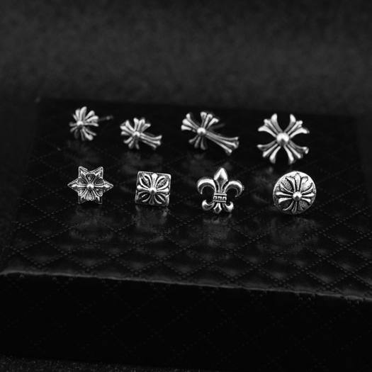 Khuyên Tai Bông Tai Chrome Hearts Dáng Nụ Dành Cho Nam Nữ