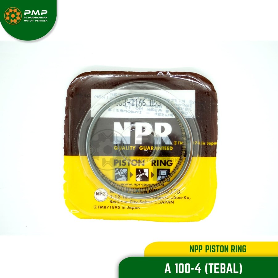 RING SEHER PISTON RING A 100 - 4 (TEBAL) NPP Harga 54,390 rupiah*Gratis Ongkir