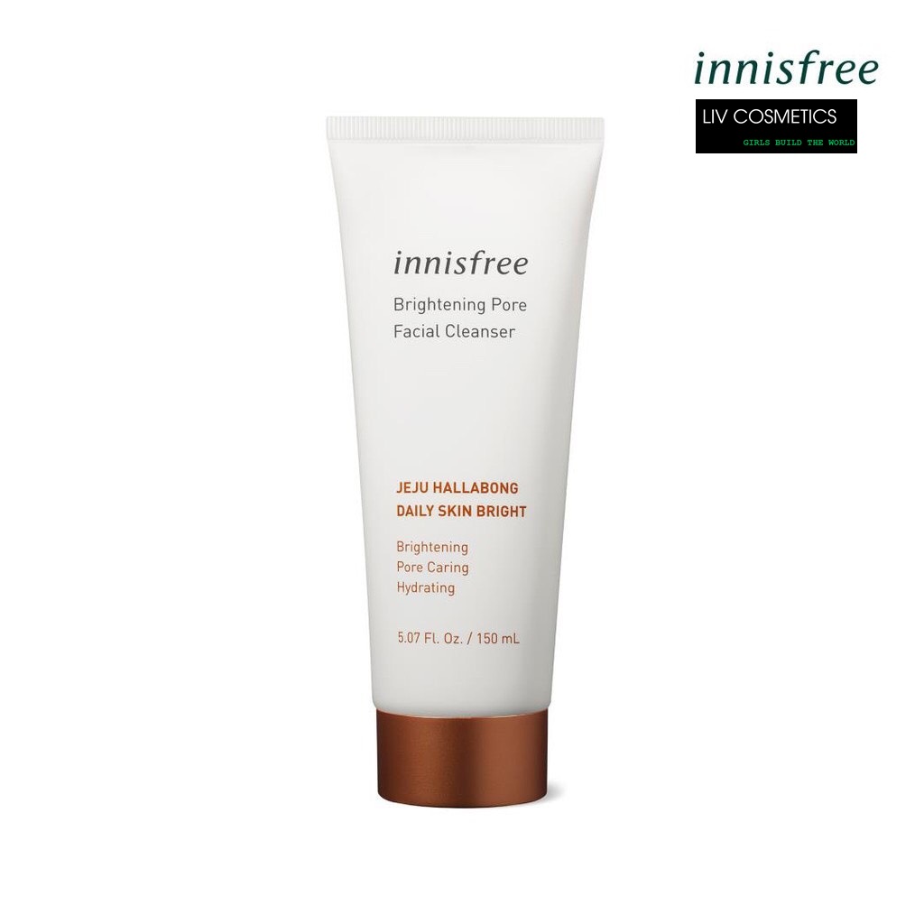 [HCM]Sữa rửa mặt làm sáng da 3 trong 1 innisfree Brightening Pore Facial Cleanser 150ml