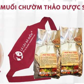 Combo 2 Túi Muối Chườm Thảo Dược Cho Mẹ Sau Sinh (Tặng Đai Đựng Muối)