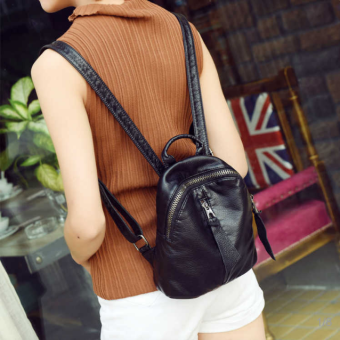 Ba Lô Hai Vai Da Giặt Nước Mini Nữ Ba Lô Nhỏ Da Mềm Phong Cách Hàn Quốc Đơn Giản Dễ Phối 2023 Túi Đeo Trước Ngực Túi Nhỏ Mẫu Mới