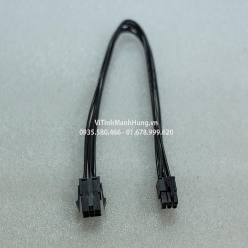 Dây nguồn nối dài 6 pin vga, dây điện chuẩn 18awg, dài 30cm.