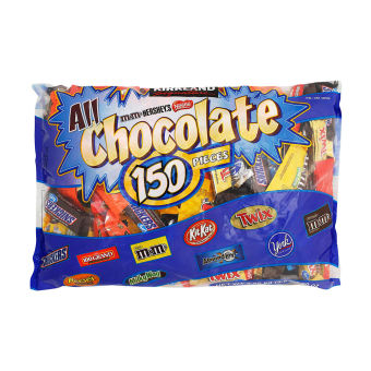 Socola bịch lớn all chocolate 9 loại 150 gói 2.55kg của Mỹ