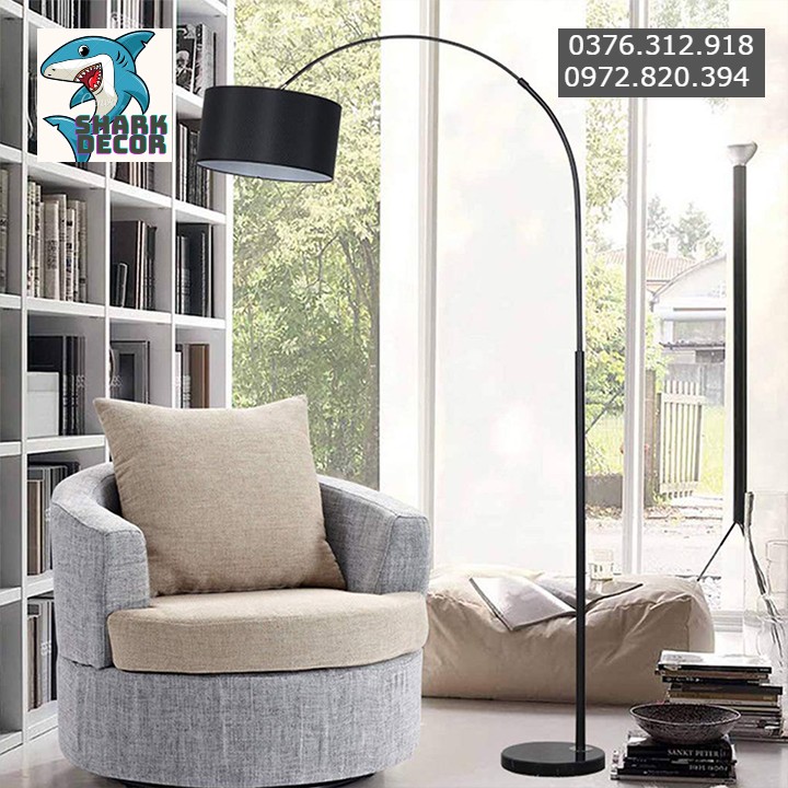 Đèn cây phòng ngủ, đèn cây đứng, đèn sàn phòng sách thiết kế đơn giản hiện đại phù hợp với mọi không gian