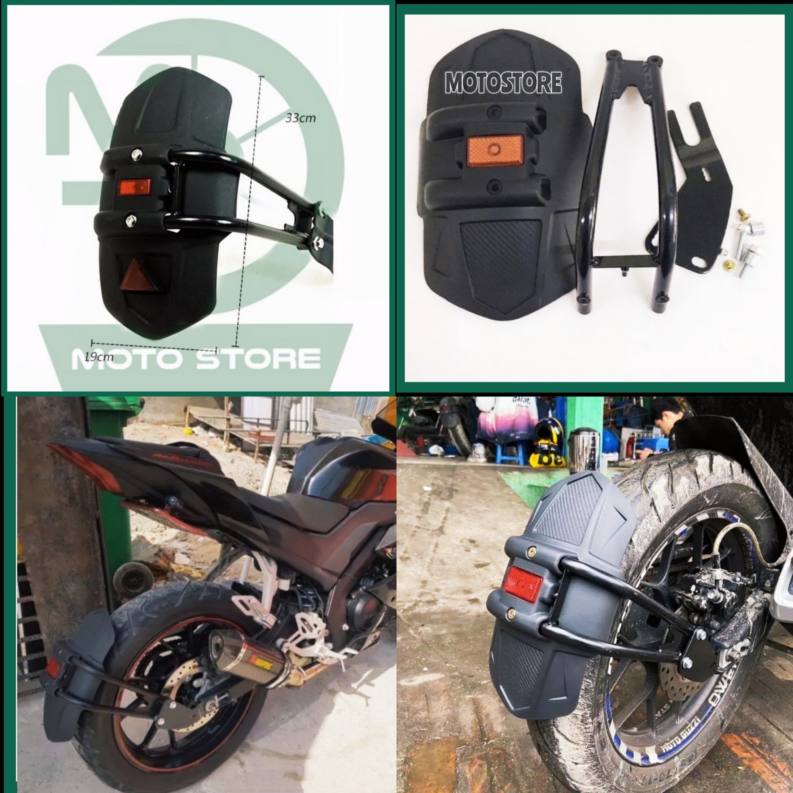 Dè chắn bùn ktm chân thép lắp winner, r15v3, exctier......