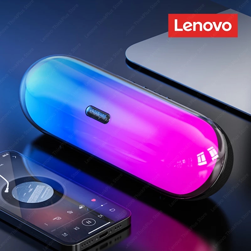 Lenovo Loa Bluetooth TS40 PRO Loa Mini Di Động Loa Bass TWS Loa Âm Thanh Nổi Gọi Điện Thoại Di Động Không Dây Âm Thanh Vòm Loa Có Đèn LED Nhiều Màu Sắc