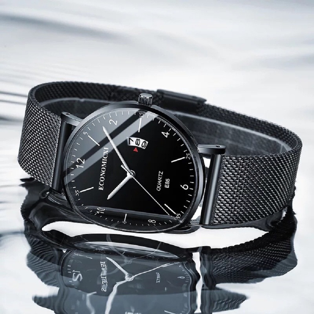 đồng hồ nam chính hãng economicxi dhcn03 chống nước original design dây thép lụa thời trang cao cấp chạy kim gió (mẫu mới nhất) 5