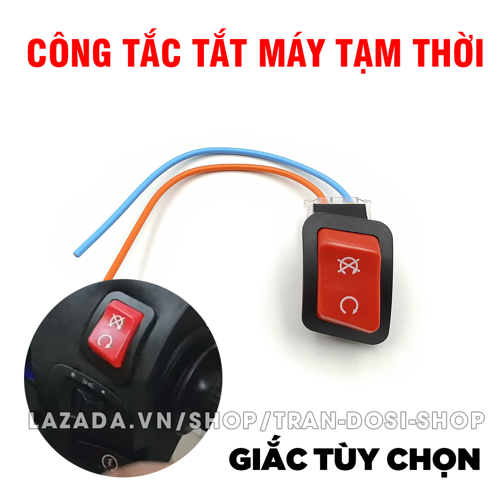 [RED] Công tắc tắt máy, tắt động cơ tạm thời xe máy Honda dùng thay thế hoặc độ xe