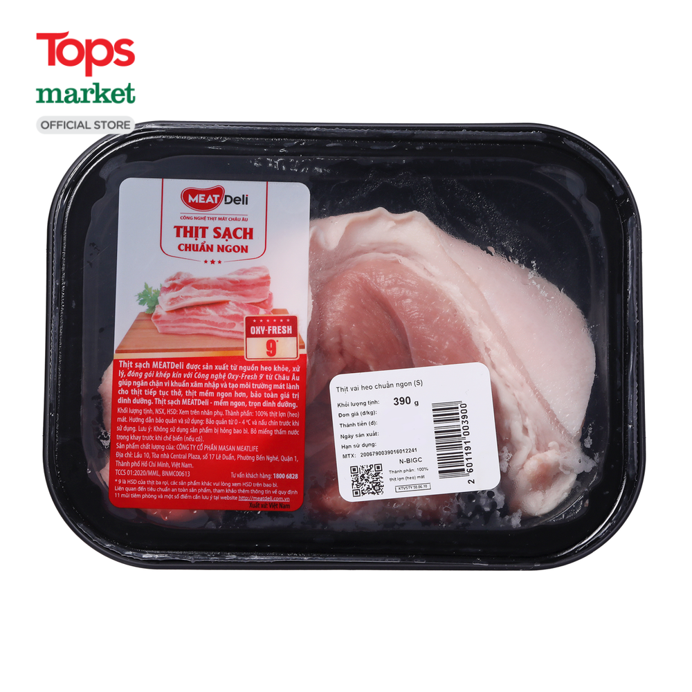 Thịt Vai Heo Chuẩn Ngon Meat Deli 1Kg