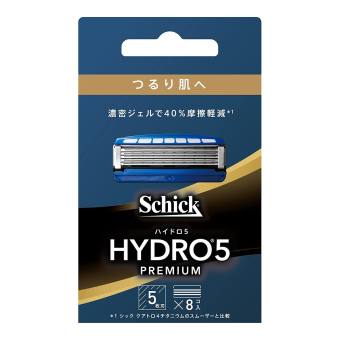Vỉ 8 lưỡi dao cạo râu Schick Hydro 5 Premium - Nhật Bản