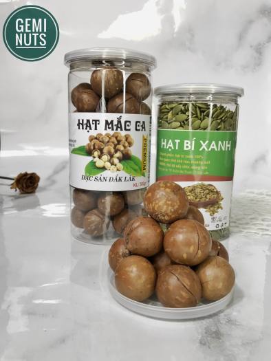 Mắc ca "Size Khủngin Ăn vặt Healthy - Da Đẹp - Dáng Thon, Lon Pet 500gr