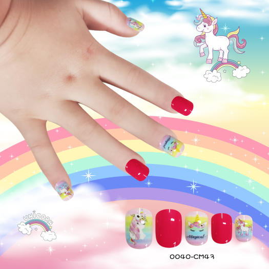 CSGO6E5 Children Full Cover Lovely Candy Nail Art Decoration ...