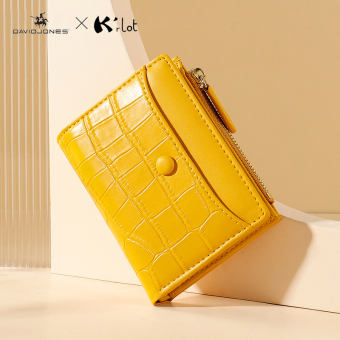 David Jones Paris Ví Da PU Họa Tiết Cá Sấu Tên Chung K'rlot Ví Đựng Thẻ Cho Nữ Và Nữ 2022