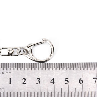 News 10 chiếc móc khóa bạc bóng tự làm móc khóa vòng tách vòng móc khóa ngắn