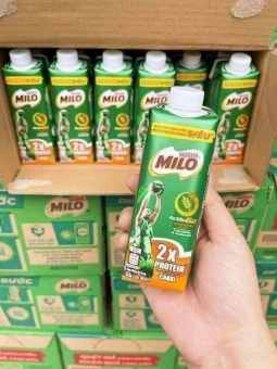 Hộp Sữa milo Nắp vặn lúa mạch 2x protein Canxi lọ 210ml