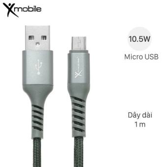 Cáp Micro 1m Xmobile LTM-02 Xanh rêu hàng trưng bày đẹp mowis 98-99% chính hãng 100% bảo hành 12 tháng