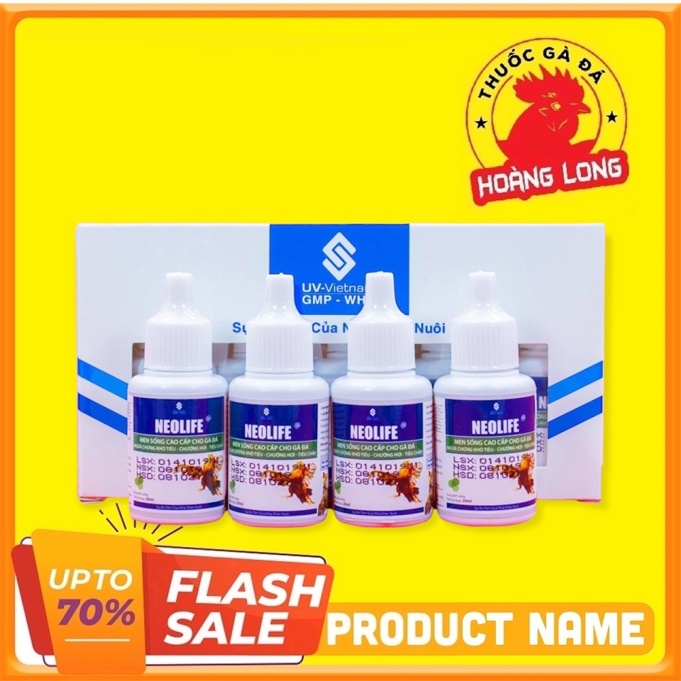 COMBO 4 LỌ NEOLIFE men sống chịu kháng sinh dành cho gà đá