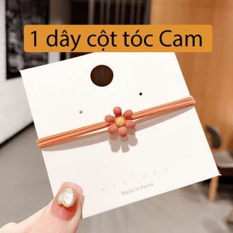 Dây cột tóc hoa cúc siêu xinh, dây thun buộc tóc cho nữ GARIN (giao màu ngẫu nhiên)