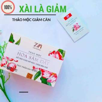 Trà thảo mộc giảm cân Hoa Sâm Đất ZN mẫu mới dạng viên 40 viên-giảm cân an toàn hiệu quả