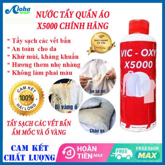 Nước tẩy X500 - x5000 plus -Thuốc tẩy trắng quần áo, nước tẩy trắng, tẩy mốc, vết ố quần áo đa năng thần thánh - Tẩy trắng quần áo