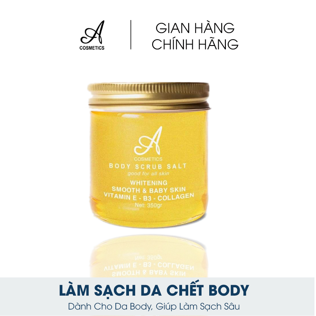 Muối tẩy da chết cafe chồn - 350g - Tảy sạch sâu bên trong lỗ chân lông, ngừa viêm lỗ chân lông, ngừa mụn lưng, làm trắng da