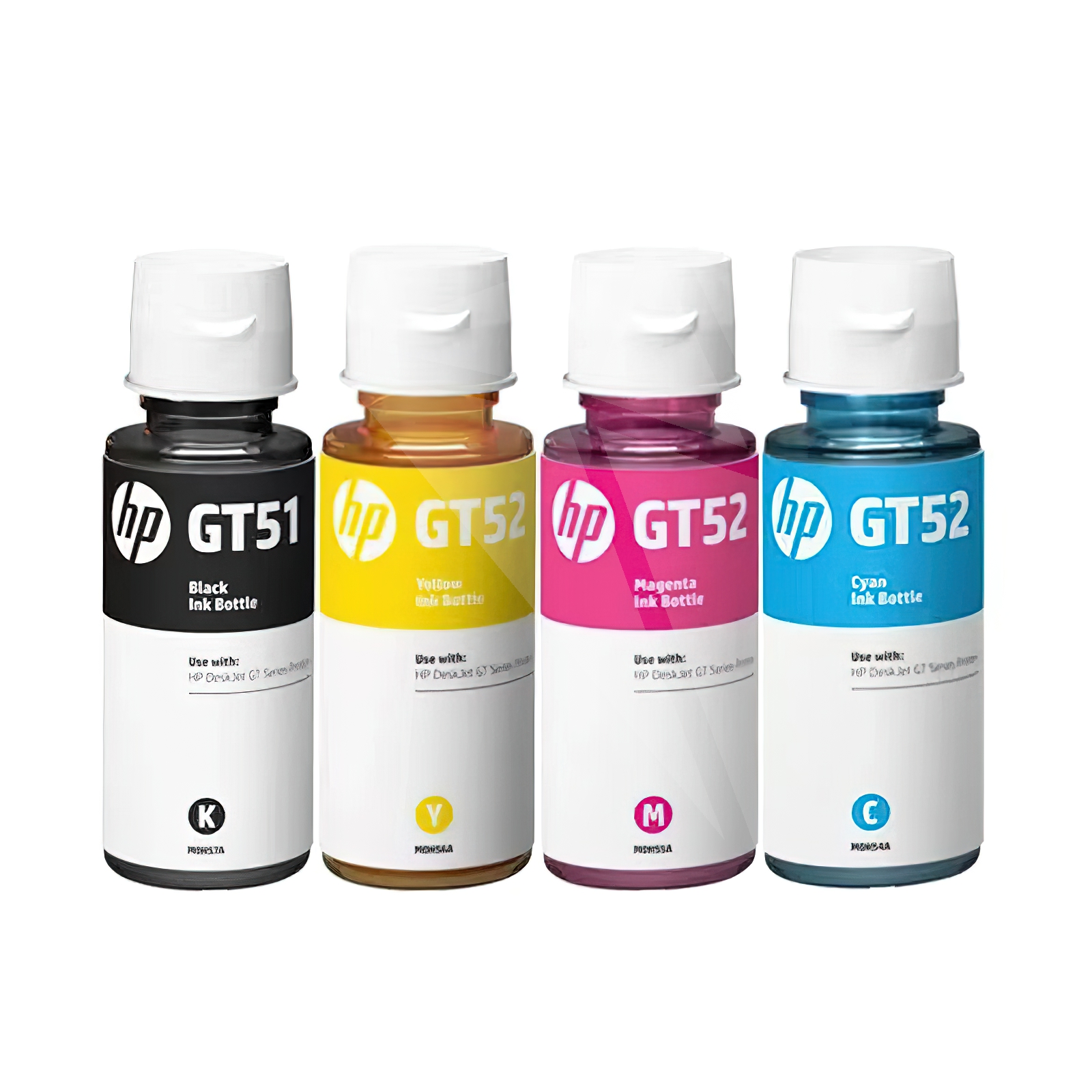 หมึก HP GT53 XL GT53 GT52 ชุด 4 สี 4 ขวด รับประกันคุณภาพของแท้ 100% (ไม่มีกล่อง) เหมาะสำหรับ HP HP315 HP415 HP500 HP515