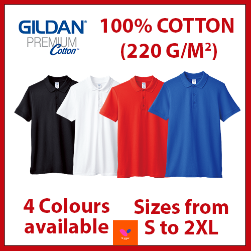 gildan black polo shirt