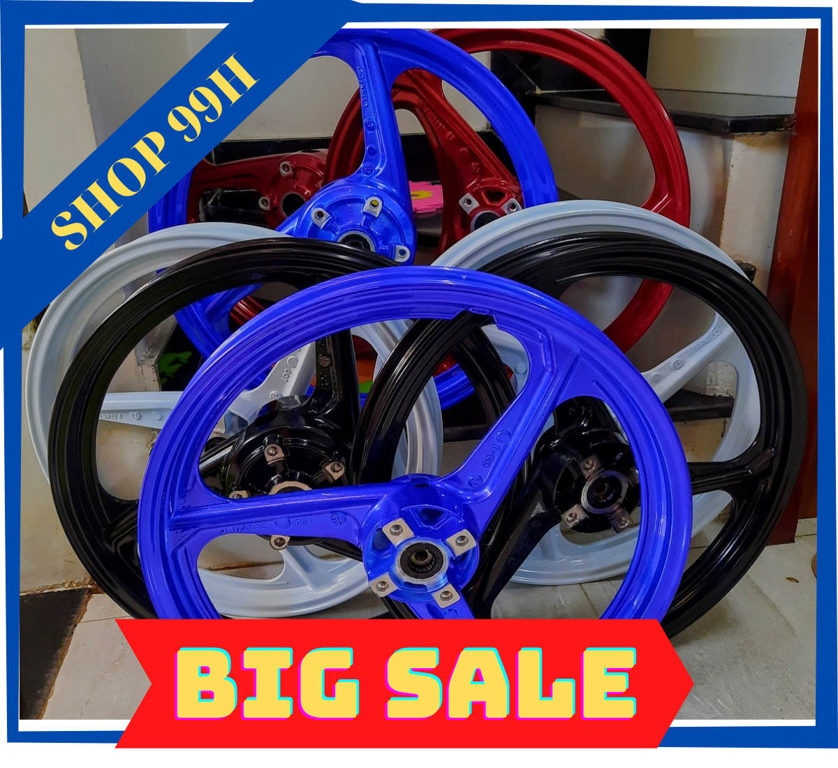 Mâm 3 cây Enkei - AT Racing dành cho Exiter 150-155 bản 1.6 và 1.6