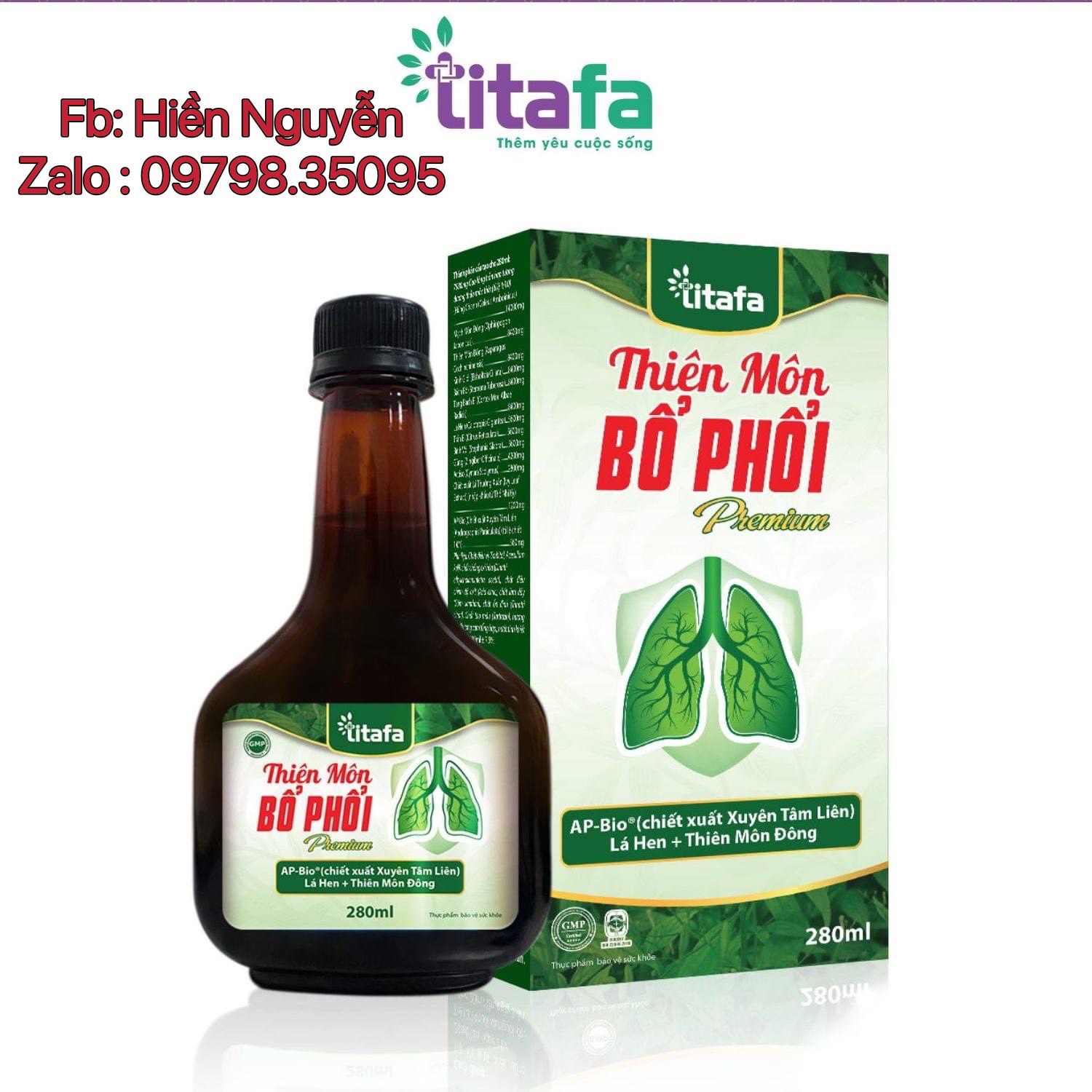 Thiên môn bổ phổi premium 280ml
