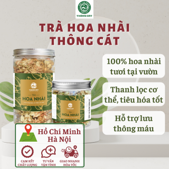 Trà hoa nhài Đông y gia truyền Thông Cát - Lưu thông máu lên não, detox, thanh nhiệt, thải độc, dưỡng nhan, ngủ ngon