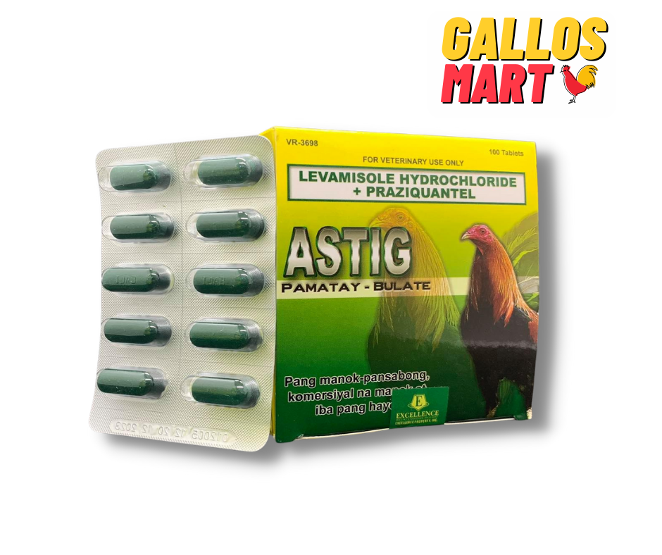 ASTIG - XỔ LÃI, GIUN CHO GÀ ĐÁ 2 VỈ