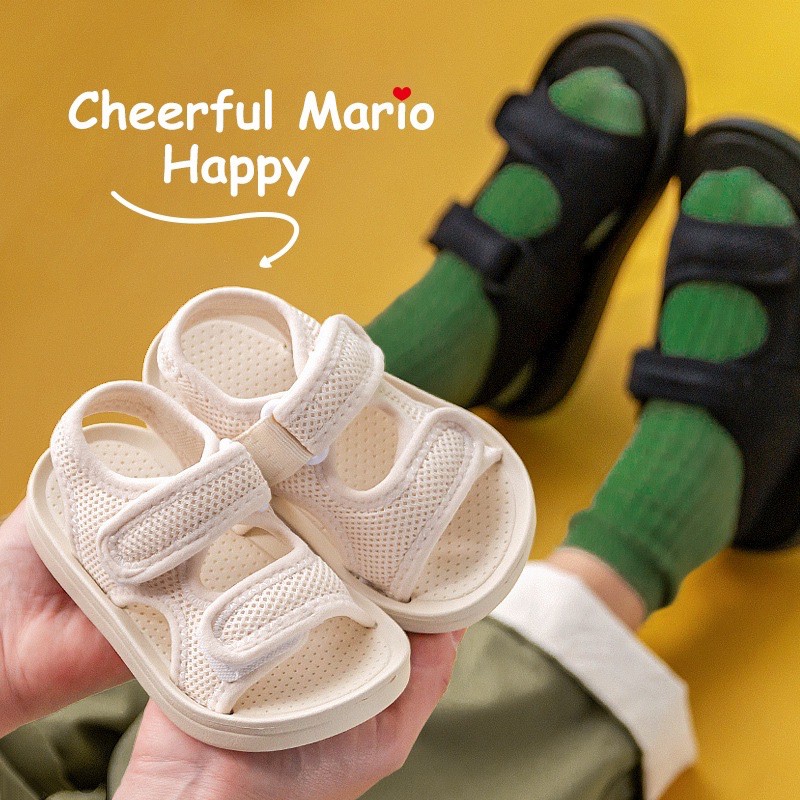 Dép sandal cho bé Cheerful Mario siêu mềm siêu nhẹ chống trơn trượt cho bé