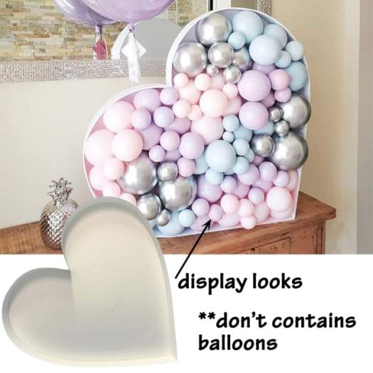 DIY Birthday Number Balloons Filling Box Frame Mosaic Heart Balls ...