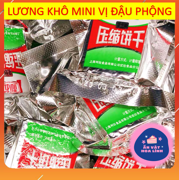 1KG LƯƠNG KHÔ MINI VỊ ĐẬU PHỘNG - LƯƠNG KHÔ NỘI ĐỊA TRUNG QUỐC