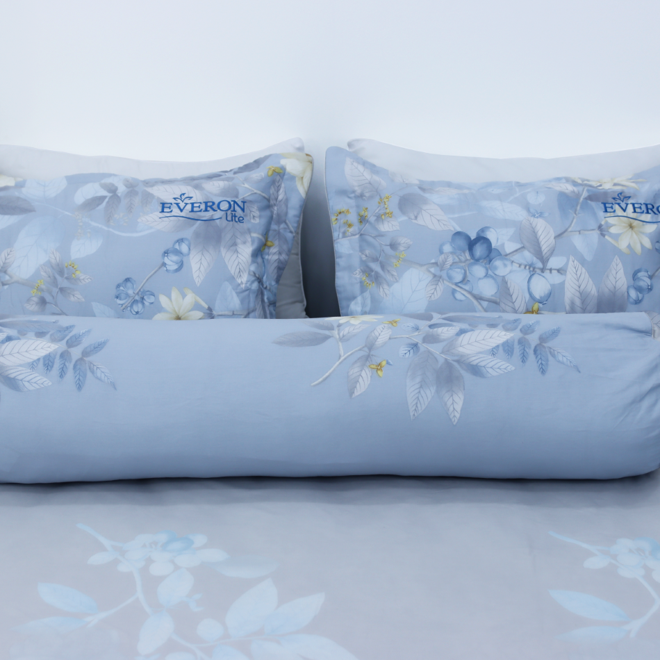 Vỏ gối ôm everon lite elcp 105 cotton thoáng mát bolster case