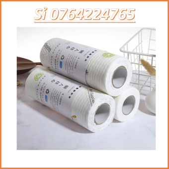 Cuộn Giấy Vải Lau Đa Năng - Vải Không Dệt - Màu Ngẫu Nhiên