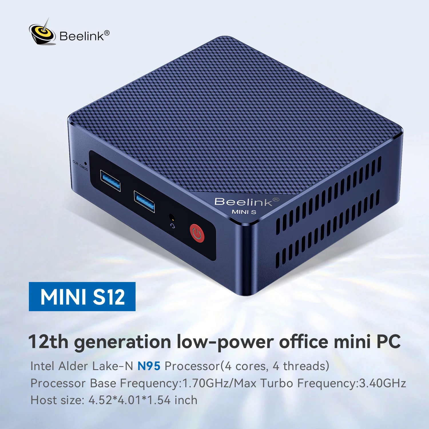 Beelink Mini S12 Pro Intel 12Th Gen N100 Mini Pc Ddr4 Ram 256Gb