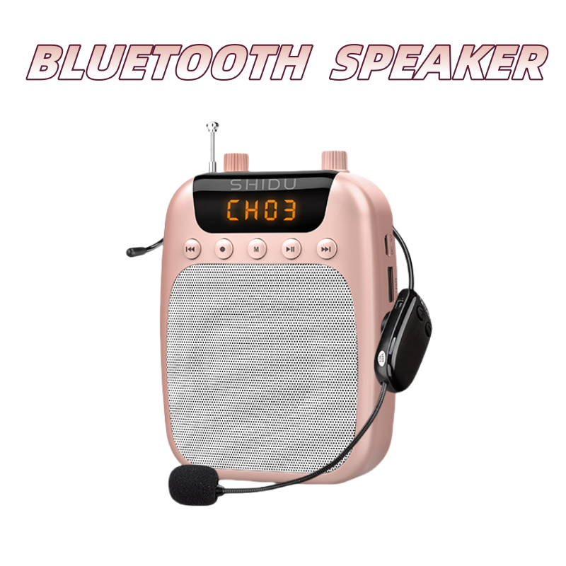 Portable Wired Audio Speaker Microphone Loudspeaker With Bluetooth For Teachers Guided Tour