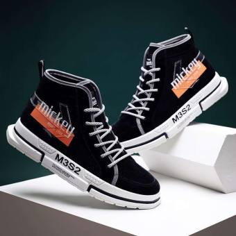 Giày sneaker phản quang Hot Trend 2022 (M02) (Đen)