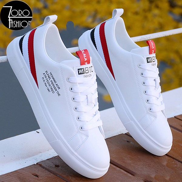 Giày nam thể thao sneaker ZRO-Fashion trắng đẹp cổ cao cho học sinh đi học đi làm cao cấp Mã G3M-1