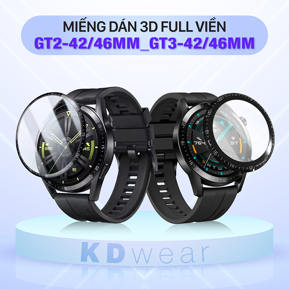 GT2/GT3 - Miếng dán màn hình 3D full viền cho Huawei watch