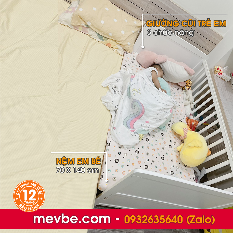 Cũi Marlow trắng - Mẹ Vì Bé