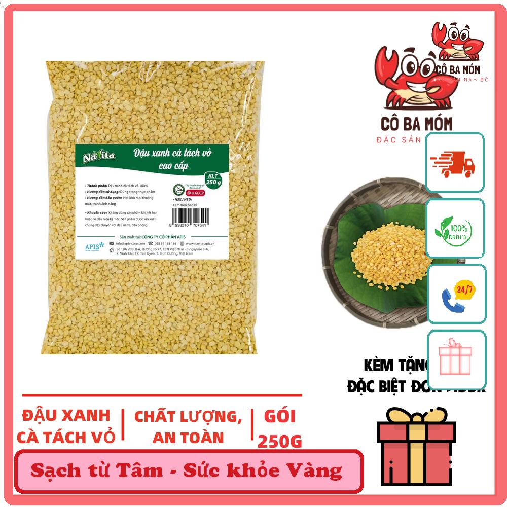 1 GÓI ĐẬU XANH CÀ TÁCH VỎ CAO CẤP NAVITA 250G CHẤT LƯỢNG BỔ DƯỠNG|| CÔ BA MÓM - ĐẶC SẢN NAM BỘ